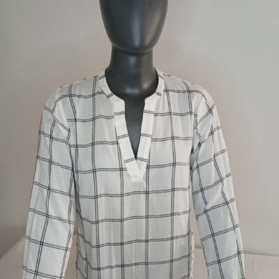 A New Day Women's Checked Blouse Top