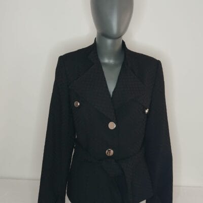 Cynthia Rowley Black Half Jacket Coat