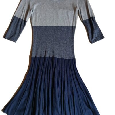 Max Studio Women Blue/Gray Knit Dress Size XS