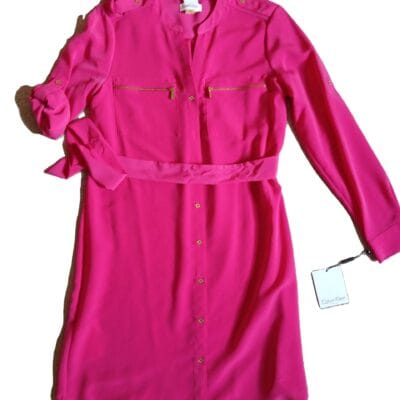 Calvin Klein Fuchsia/Hot Pink Dress Size 6