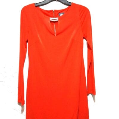 Vince Camuto Deep Orange/Red Dress Size 2