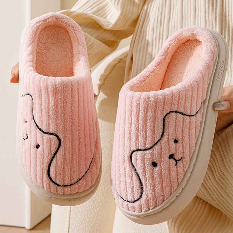 Unisex Striped Non-Slip Cat Slippers House Shoes - Image 10