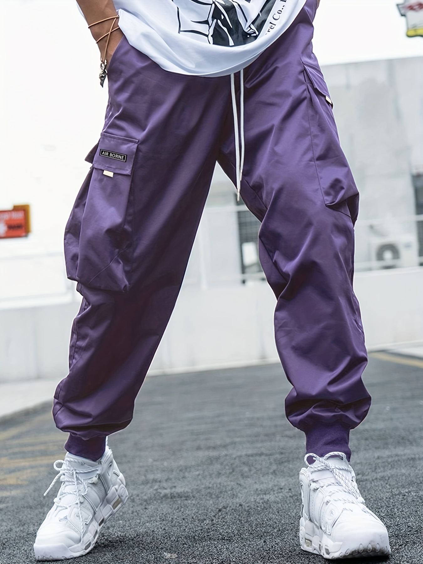 Men's Multi-pocket Cargo Pants Casual Hip-Hop Drawstring - Image 7