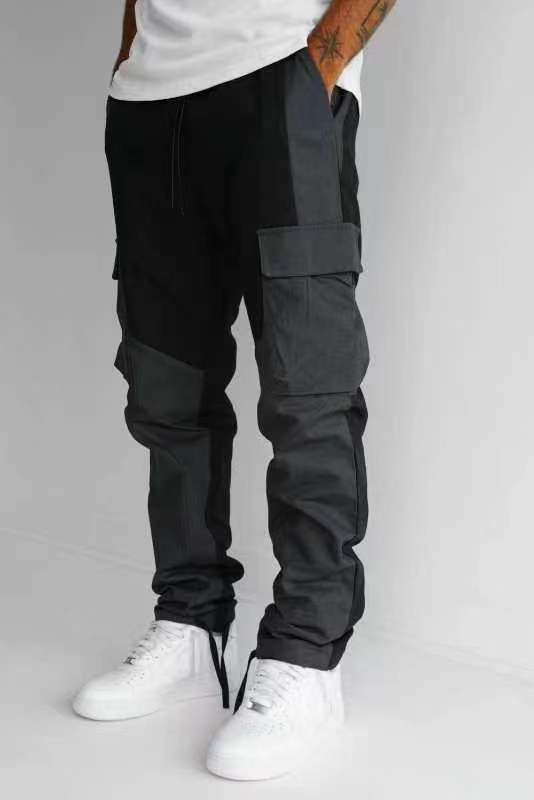 Men's Large Pocket Stitching Trousers - Image 4