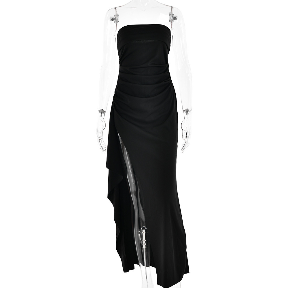 Women's Strapless Split Long Dresses - Image 2
