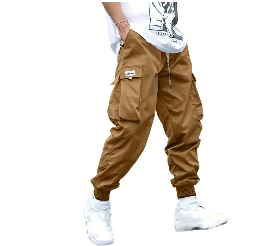 Men's Multi-pocket Cargo Pants Casual Hip-Hop Drawstring - Image 6