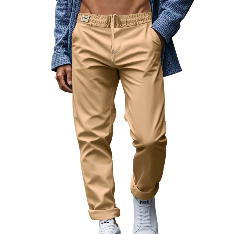 Men's Trousers With Pockets Casual Loose Comfortable Quick-drying Waist-tied Pants - Image 5