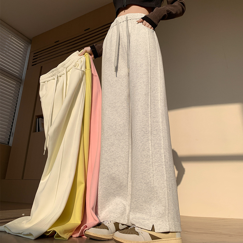 Women's High Waist Straight Loose Sports Sweatpants - Image 4