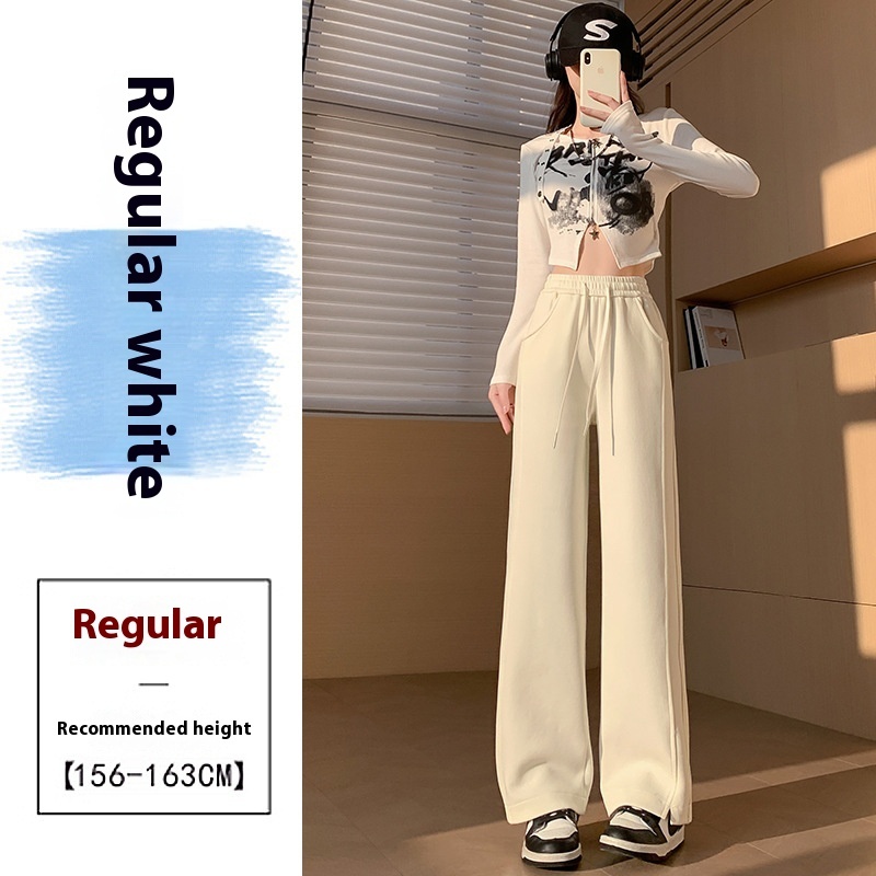 Women's High Waist Straight Loose Sports Sweatpants - Image 8