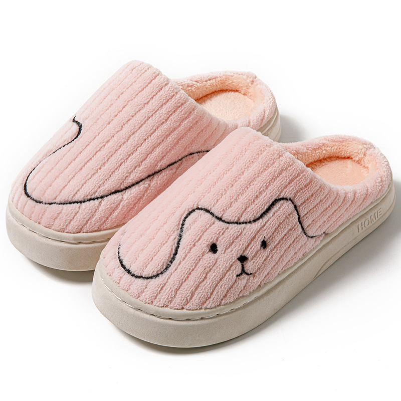 Unisex Striped Non-Slip Cat Slippers House Shoes - Image 8