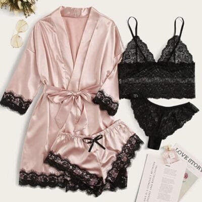 Women's Ladies Pajamas 4-piece Set