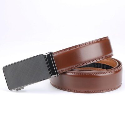 Men's Slider Ratchet Brown Belt